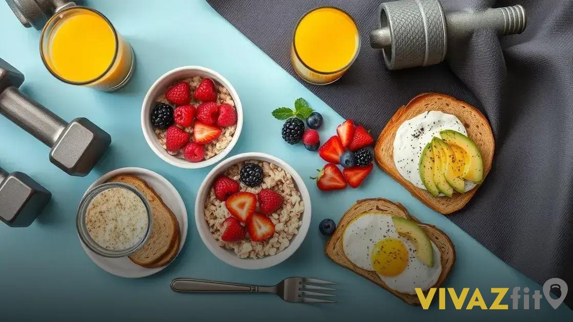 Alimentos que potencializam sua rotina de treinos matinais