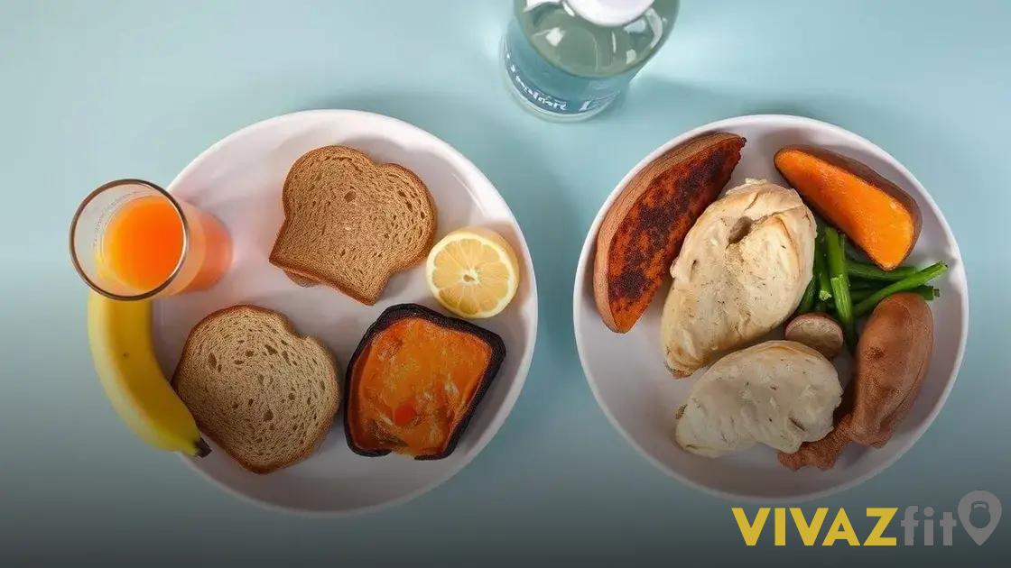 Alimentação adequada antes e depois do treino
