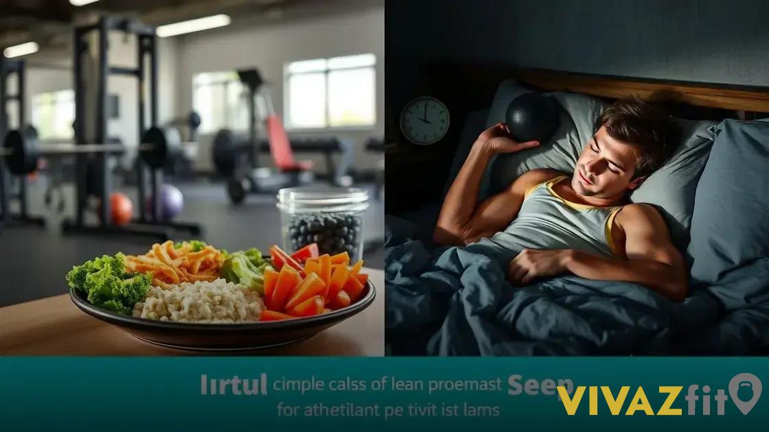 A importância da alimentação e do descanso para o rendimento