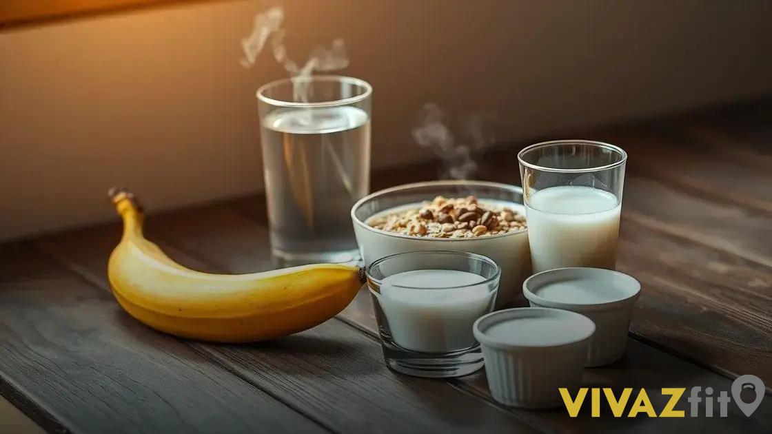 alimentos ideais para consumir antes do treino matinal