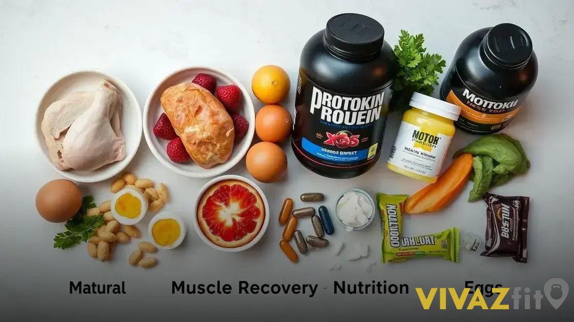 Alimentos naturais versus suplementos para recuperação
