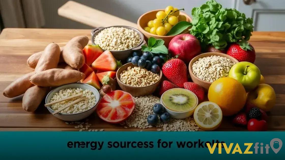 Carboidratos que fornecem energia para o treino