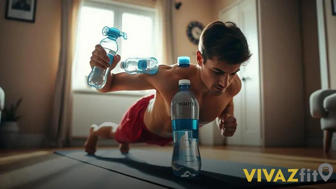 exercícios básicos com garrafa pet para tonificar