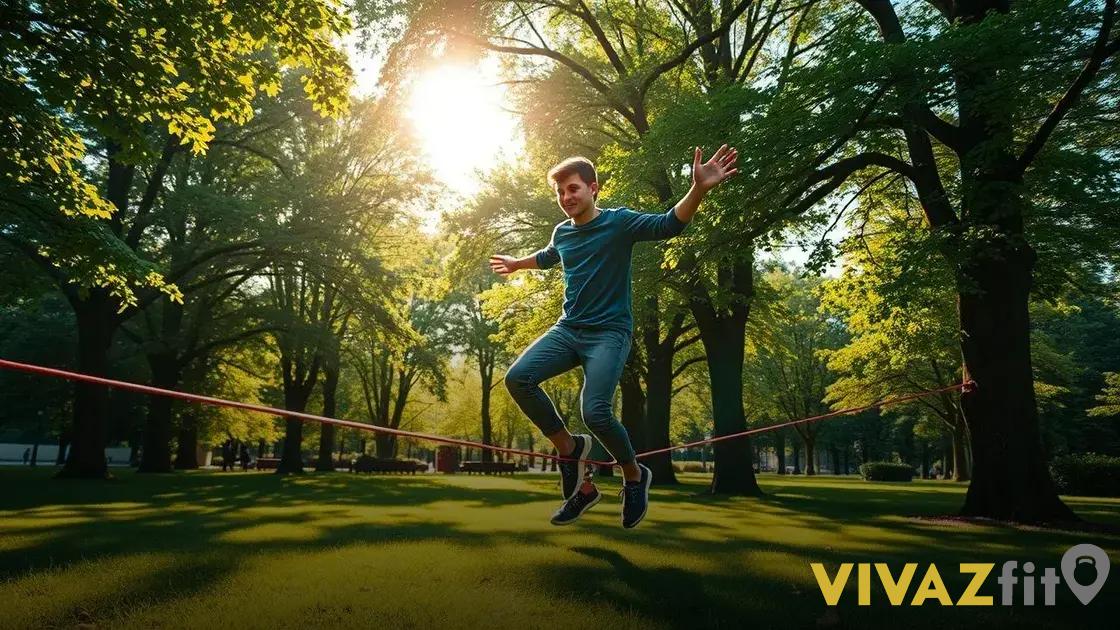 slackline jf: descubra como praticar e inovar seu equilíbrio ao ar livre